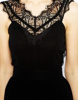 Thumbnail for your product : Elise Ryan Skater Dress with Scallop Lace V Neck