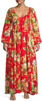 Thumbnail for your product : Baacal, Plus Size Smocked V-Neck Maxi Dress
