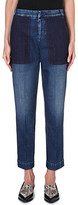 Thumbnail for your product : Stella McCartney Patchwork straight-leg high-rise jeans