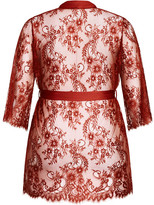 Thumbnail for your product : City Chic Eva Lace Robe - pomegranate