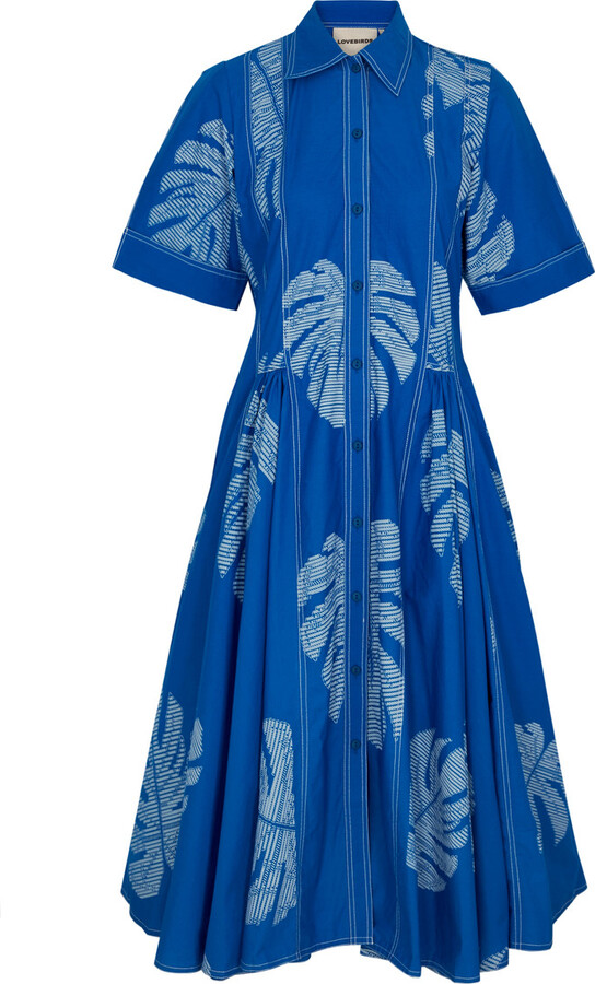 Lovebirds Printed Cotton Midi Dress