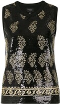 Thumbnail for your product : Giambattista Valli Embroidered Sequinned Top