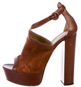 Thumbnail for your product : Aquazzura Suede Platform Sandals