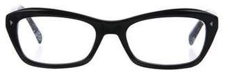 Prada Logo Rectangle Eyeglasses