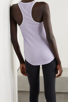 Thumbnail for your product : Nike Yoga Grosgrain-trimmed Ribbed Dri-fit Tank - Purple