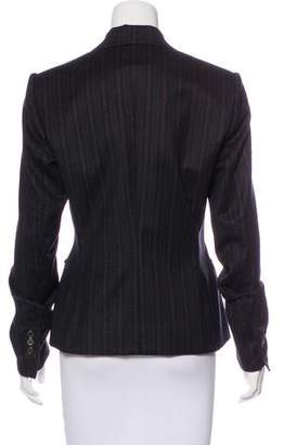 Saint Laurent Striped Wool Blazer