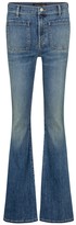 Thumbnail for your product : Veronica Beard Florence high-rise flared jeans