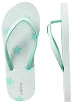 Thumbnail for your product : Gap Printed glitter flip flops