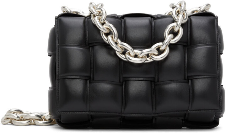 Black Handbag With Silver Hardware | ShopStyle
