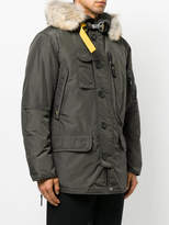 Thumbnail for your product : Parajumpers furry trim hooded jacket