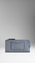 Thumbnail for your product : Burberry Two-Tone Grainy Leather Continental Wallet