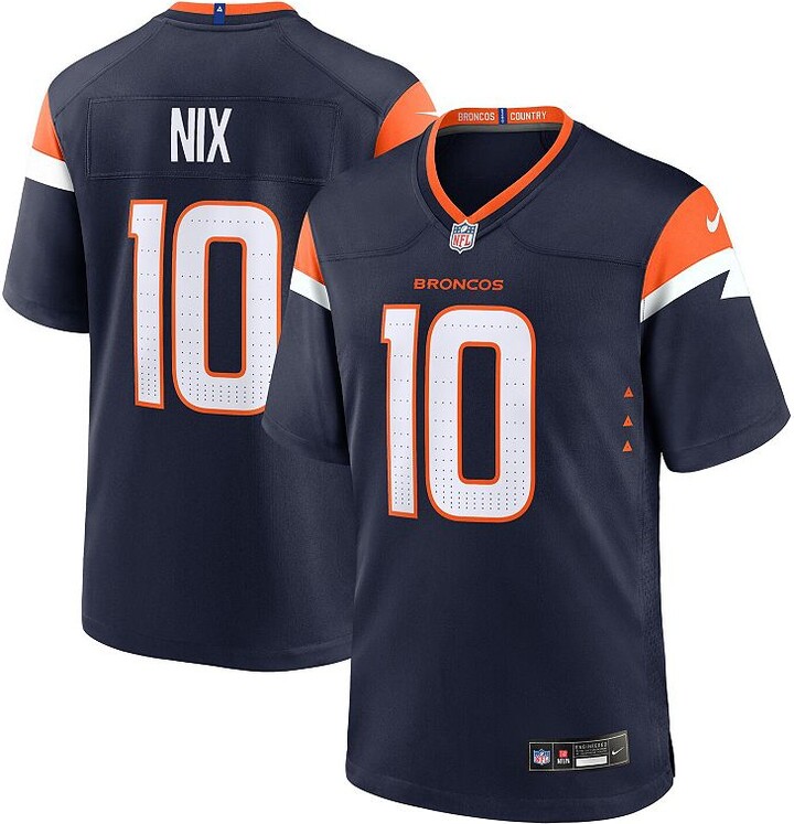 NFL Men's Nike Bo Nix Navy Denver Broncos Alternate Game Jersey