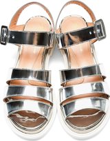 Thumbnail for your product : Robert Clergerie Old Robert Clergerie Silver Corson Flat Sandals