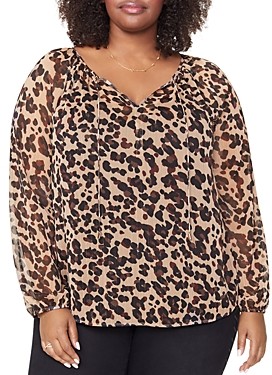 black peasant top plus size