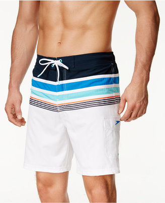 Speedo Men's Nautical Board Shorts, 8"