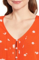 Thumbnail for your product : Lucky Brand Pintuck Pleat Floral Top