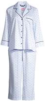 Thumbnail for your product : Kate Spade Mini Heart Stripe 2-Piece Capri Pajama Set