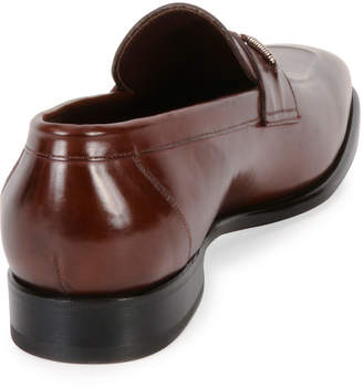Stefano Ricci Calf Leather Classic Loafer, Brown
