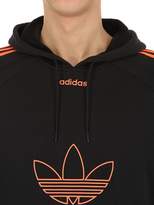 Thumbnail for your product : adidas Flock Trefoil Cotton Sweatshirt Hoodie