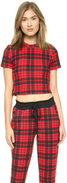 Thumbnail for your product : re:named Quilted Plaid Top
