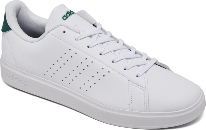 Adidas Men's Advantage 2.0 Casual Tennis Sneakers from Finish Line - White/Green