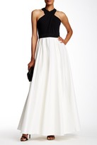 Thumbnail for your product : Carmen Marc Valvo Colorblock Gown