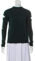 Thumbnail for your product : 360 Cashmere Cashmere Cutout-Accented Sweater green Cashmere Cutout-Accented Sweater