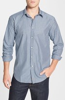 Thumbnail for your product : Thomas Dean Tailored Fit Stripe Oxford Sport Shirt