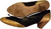 Thumbnail for your product : Les Prairies de Paris Black Leather Heels