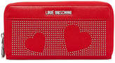 Thumbnail for your product : Love Moschino Portafogli Faux-Leather Studded Hearts Wallet