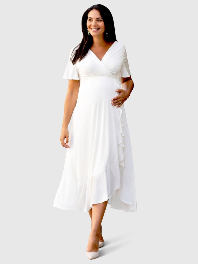 Tiffany Rose Maternity Waterfall Midi Maternity Dress