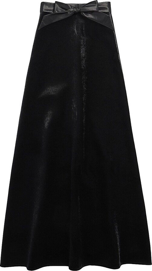 Balenciaga Women's Maxi A-Line Skirt - Black - Size 4
