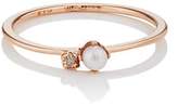 Thumbnail for your product : Barneys New York WOMEN'S WHITE DIAMOND & PEARL RING - GOLD