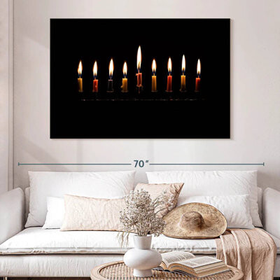 Dakota Fields Adella Jewish Menorah Candles