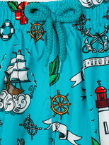 Thumbnail for your product : Vilebrequin Kids Tattoo print swim shorts