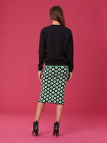 Thumbnail for your product : Diane von Furstenberg Cube Crew Neck Wool Sweater