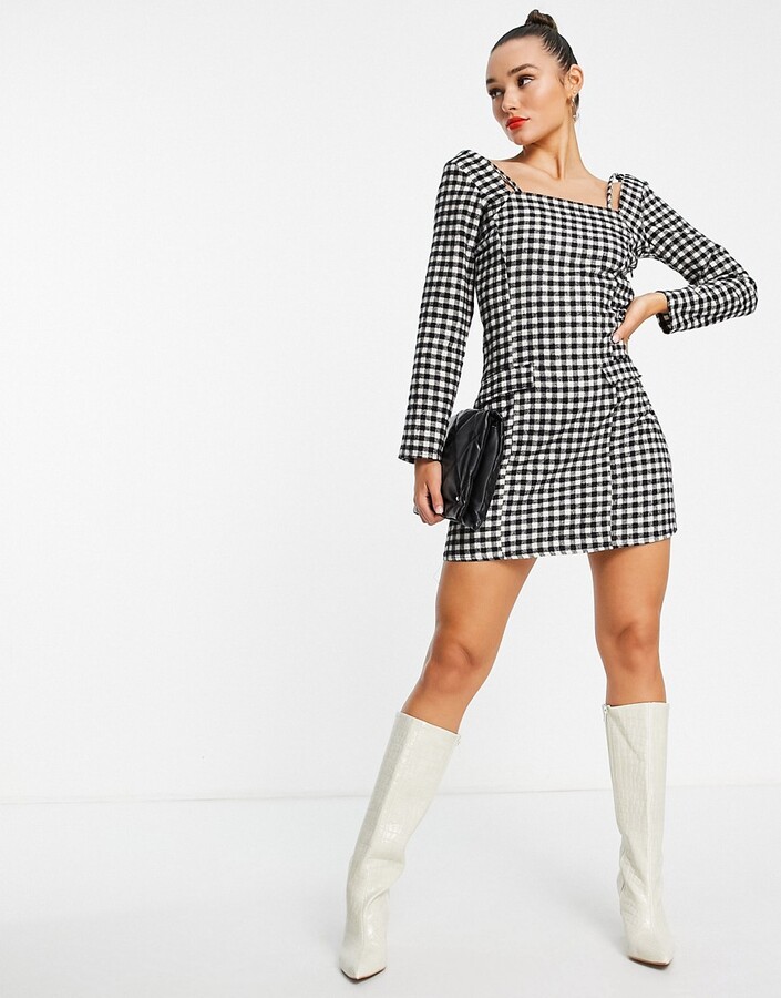 Check Mini Dress | Shop the world's largest collection of fashion 