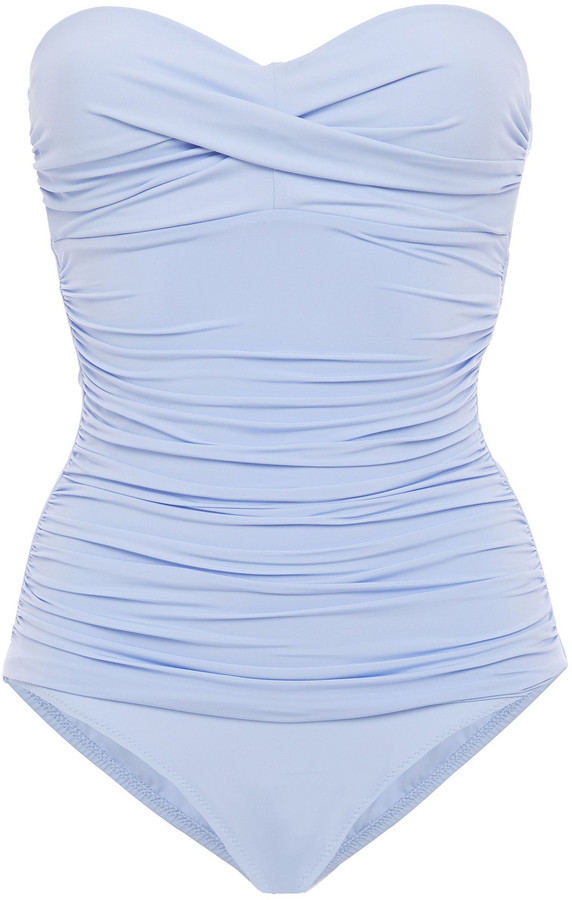 white bandeau swimsuit uk