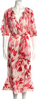 Floral Print Midi Length Dress 