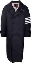Thumbnail for your product : Thom Browne 4-Bar padded peacoat