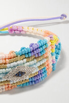 Thumbnail for your product : Diane Kordas Evil Eye Woven Cord, Diamond And Sapphire Bracelet - Blue