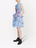 Thumbnail for your product : Christopher Kane Floral-Print Peplum Sleeveless Dress