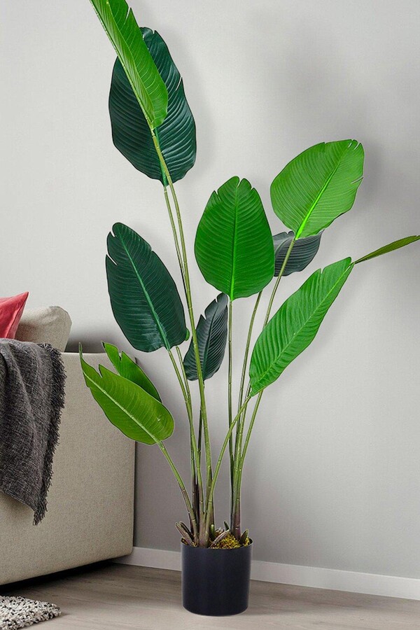 Living and Home 180Cm Artificial Banana Leaf Tree in Planter