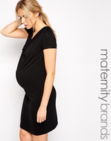 Thumbnail for your product : Mama Licious Mamalicious Riss Drape Detail Maternity Dress