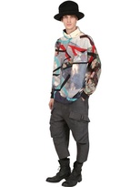 Thumbnail for your product : John Galliano Printed Wool Jersey Cowl Neck Top