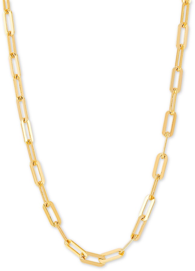 Giani Bernini 24k Gold Over Sterling Silver Necklace, Round Curb Necklace