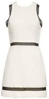 Thumbnail for your product : Alexander Wang Chain Mail Trim Tweed Dress