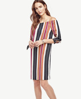 Thumbnail for your product : Ann Taylor Striped Off The Shoulder Dress
