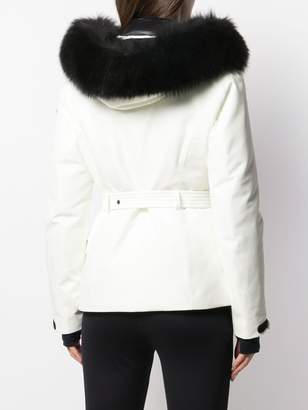 Moncler Grenoble faux fur hooded jacket