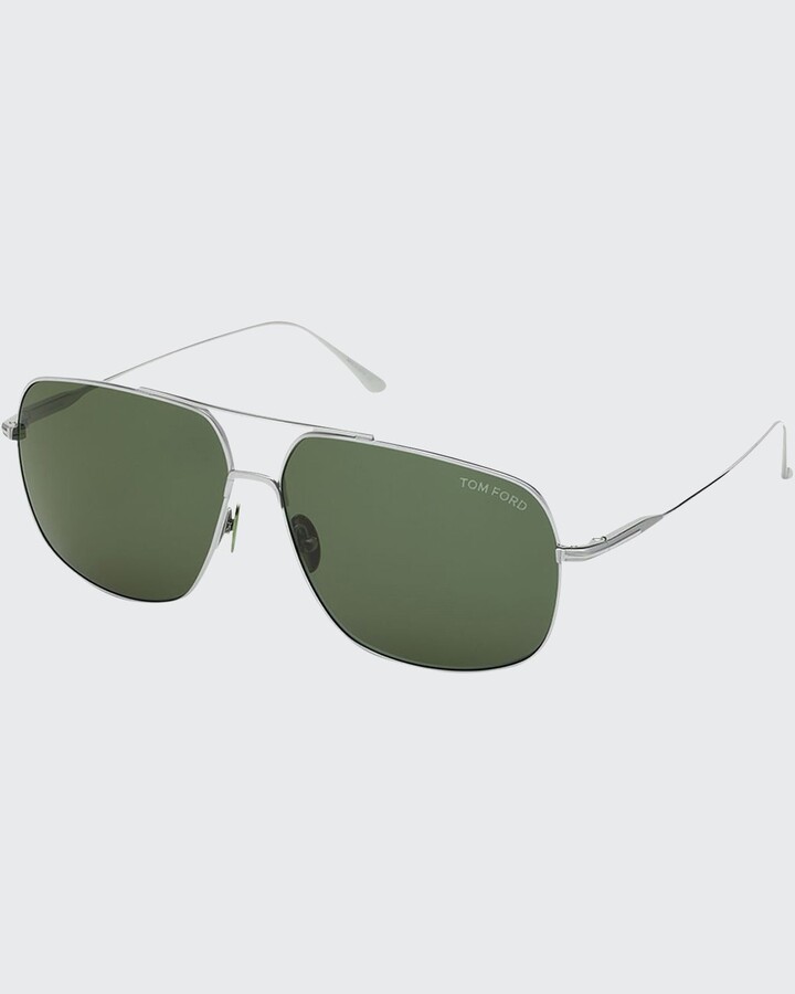 Tom Ford Men's John Square Titanium Sunglasses - ShopStyle